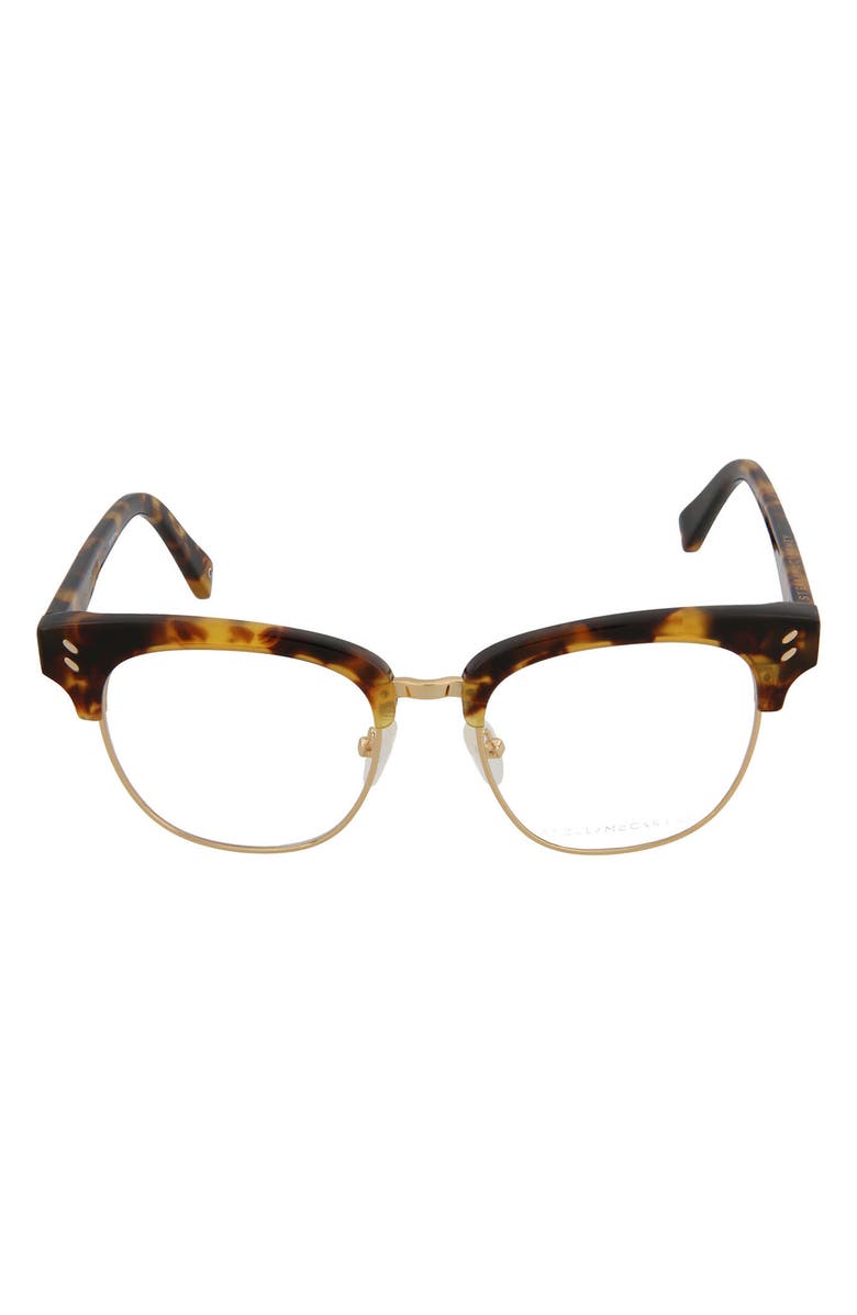 Stella McCartney 49mm Square/Rectangle Optical Frames, Main, color,