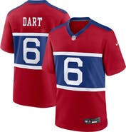 Nike Men's Nike Jaxson Dart Red New York Giants Alternate Century Red Game Jersey