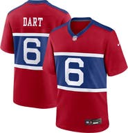 Nike Men's Nike Jaxson Dart Red New York Giants Alternate Century Red Game Jersey