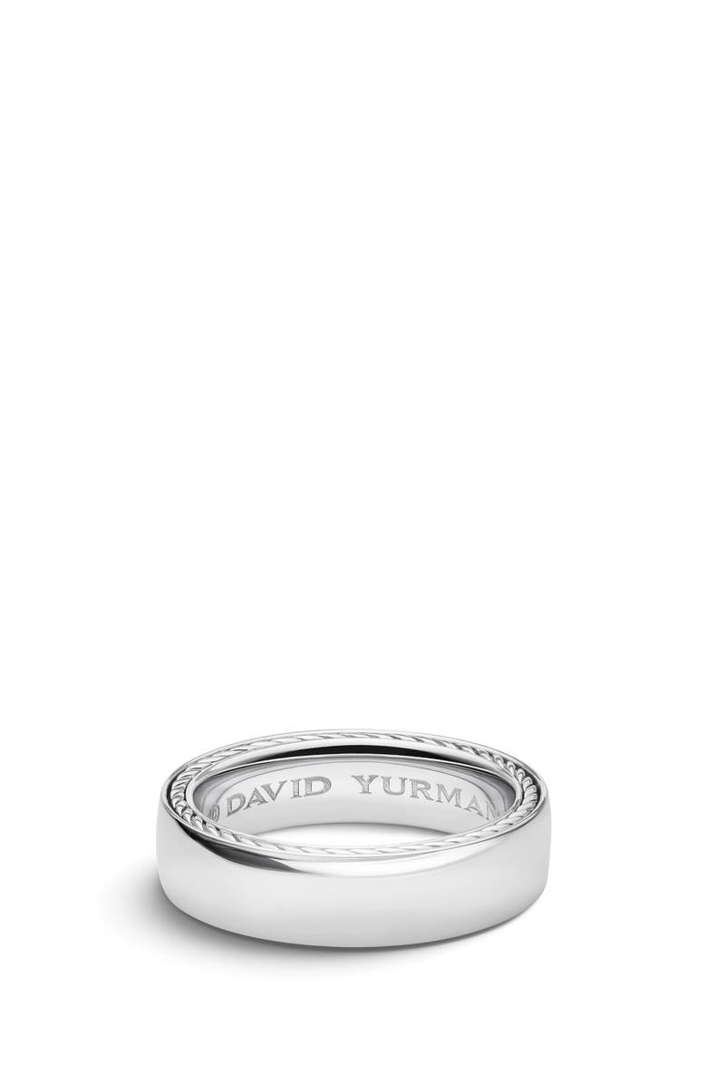 David Yurman Streamline<sup>®</sup> Platinum Band Ring, Main, color, 
