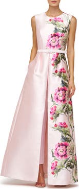 Kay Unger Finley Floral Walk-Through Jumpsuit