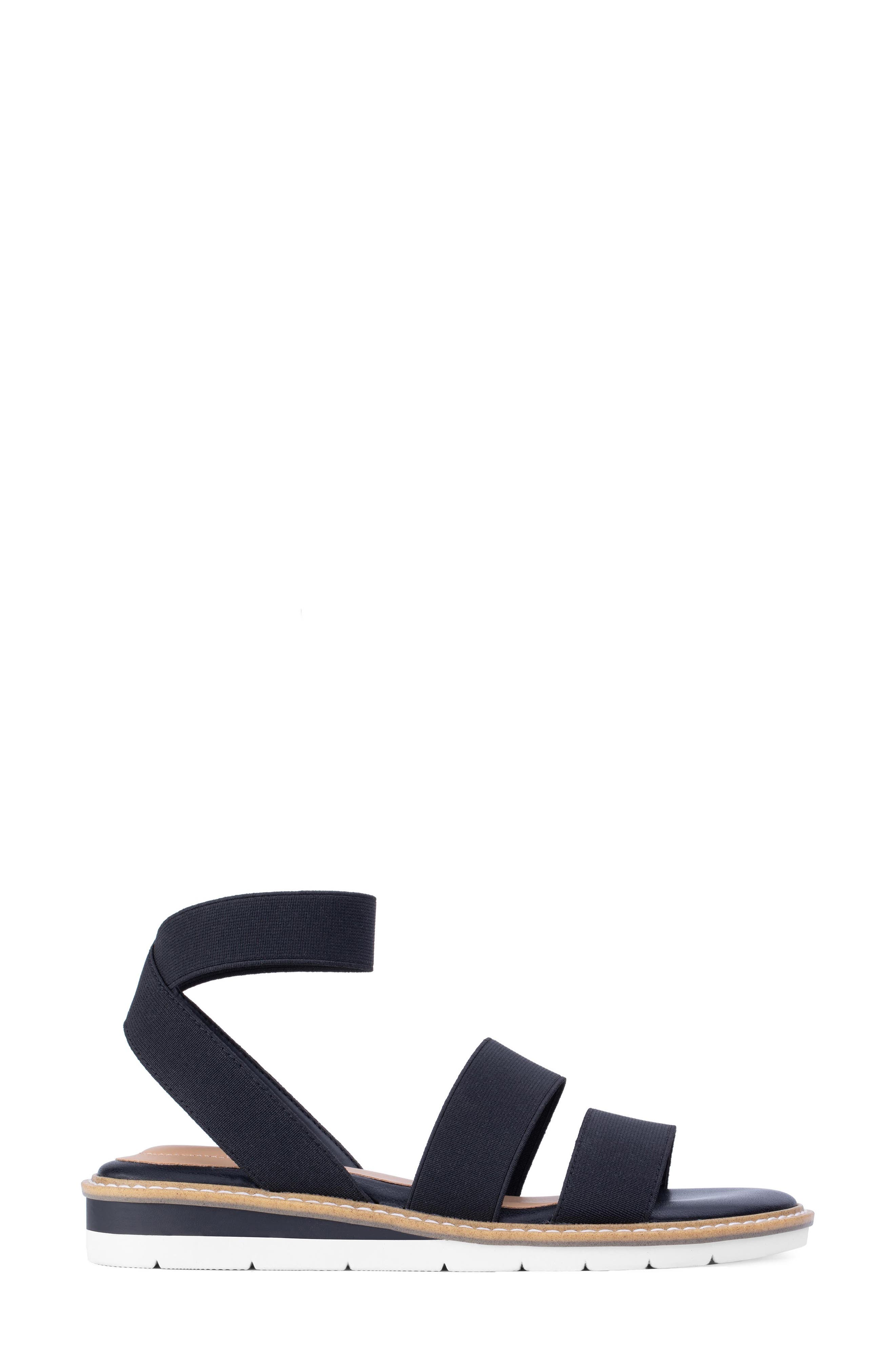 Me Too Aven Ankle Strap Sandal, Alternate, color, Black