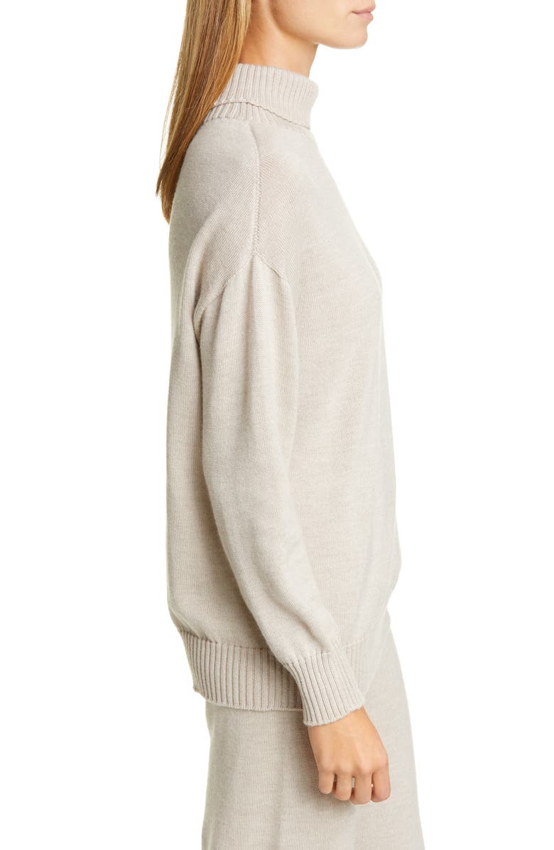 Max Mara Leisure Certo Virgin Wool Turtleneck Sweater, Alternate, color,