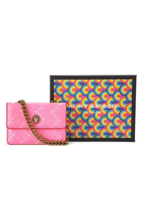 Shop Kurt Geiger London Micro Camden Coated Canvas Convertible Crossbody Bag
