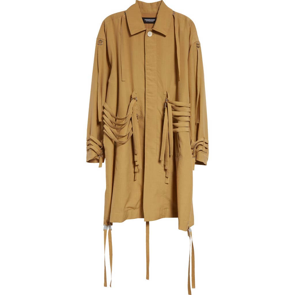 Undercover Single-breasted Coat In Beige