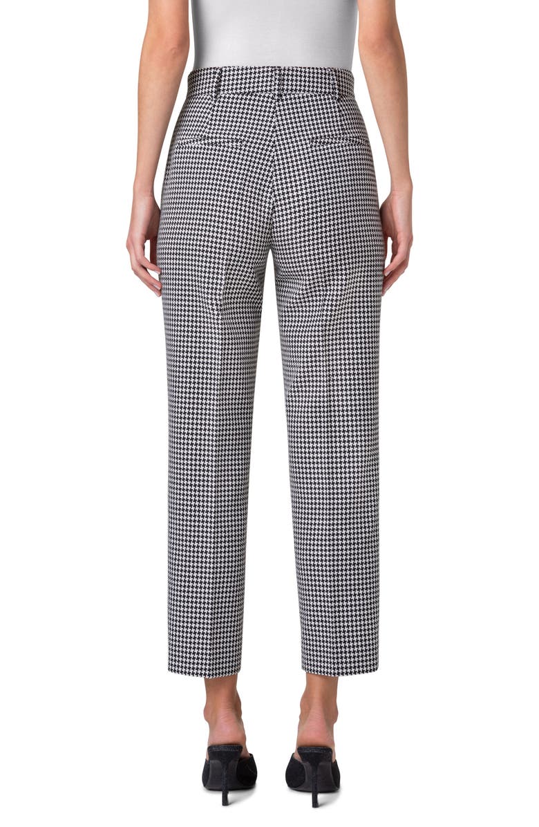 Akris punto Feryn Houndstooth Check High Waist Ankle Pants, Alternate, color,
