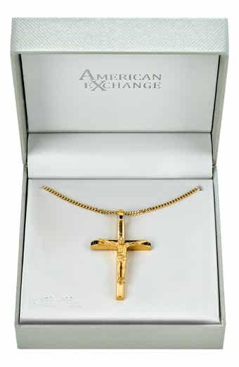Men's Crucifix Pendant Necklace