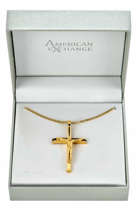 Men's Crucifix Pendant Necklace