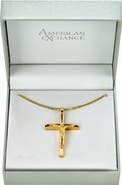 AMERICAN EXCHANGE Men's Crucifix Pendant Necklace