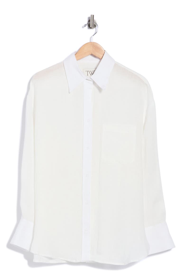 Big Joe Button Shirt, Main, color, WHITE