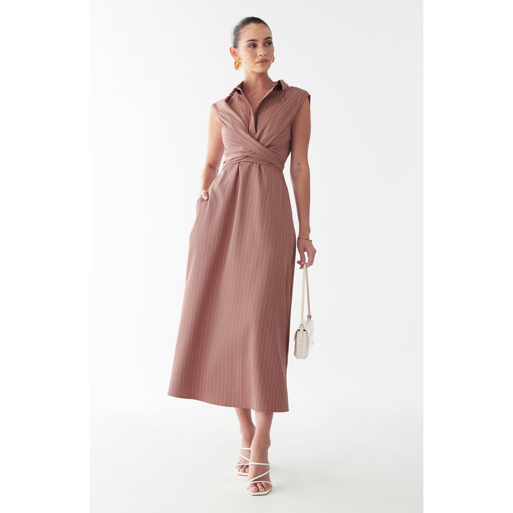 Willa Gaia Midi Dress In Pink