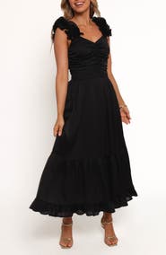Petal & Pup Inca Ruffle Strap Midi Dress