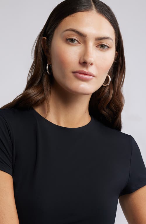 Open Edit Smooth Edit Lite Cap Sleeve T-shirt In Black