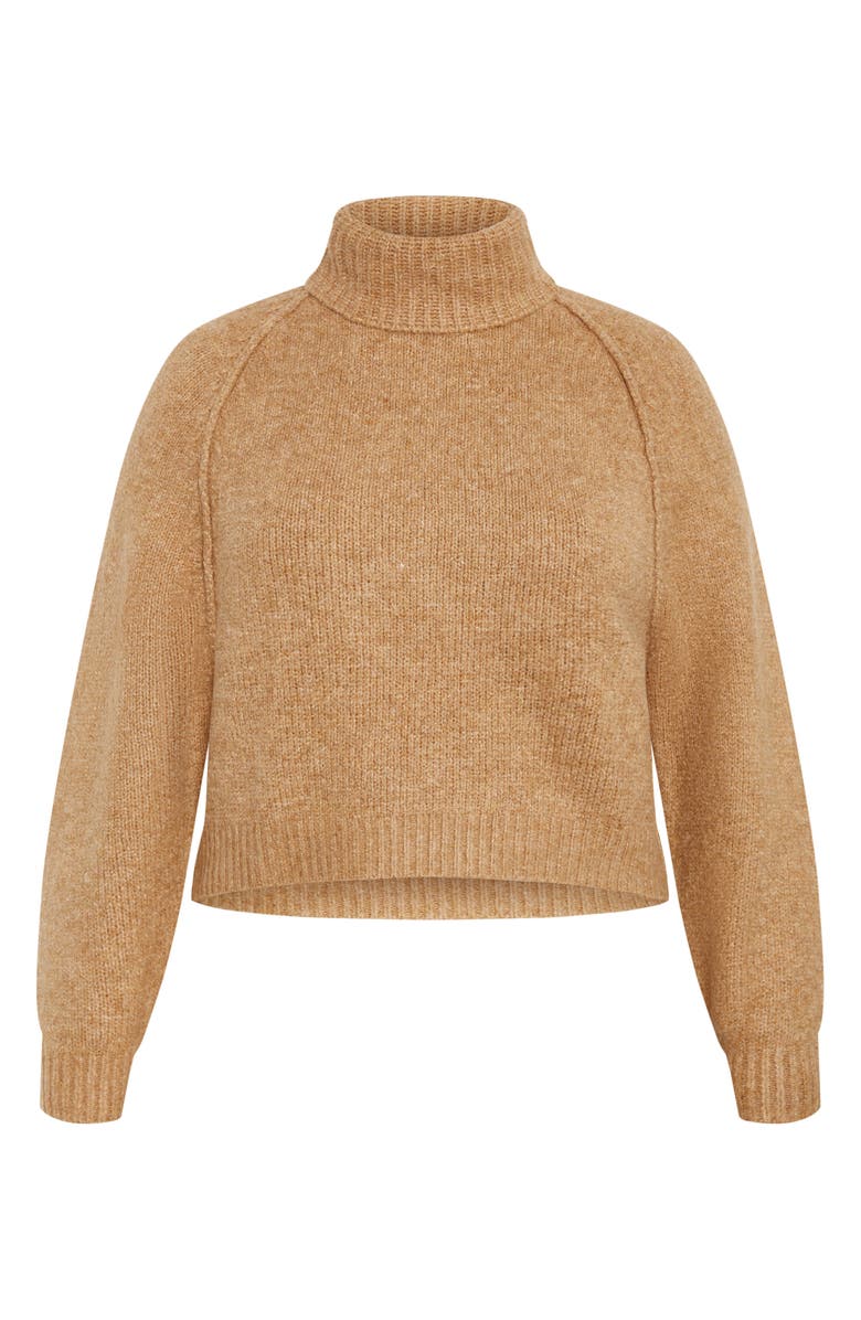 City Chic Untamed Turtleneck Sweater, Alternate, color,