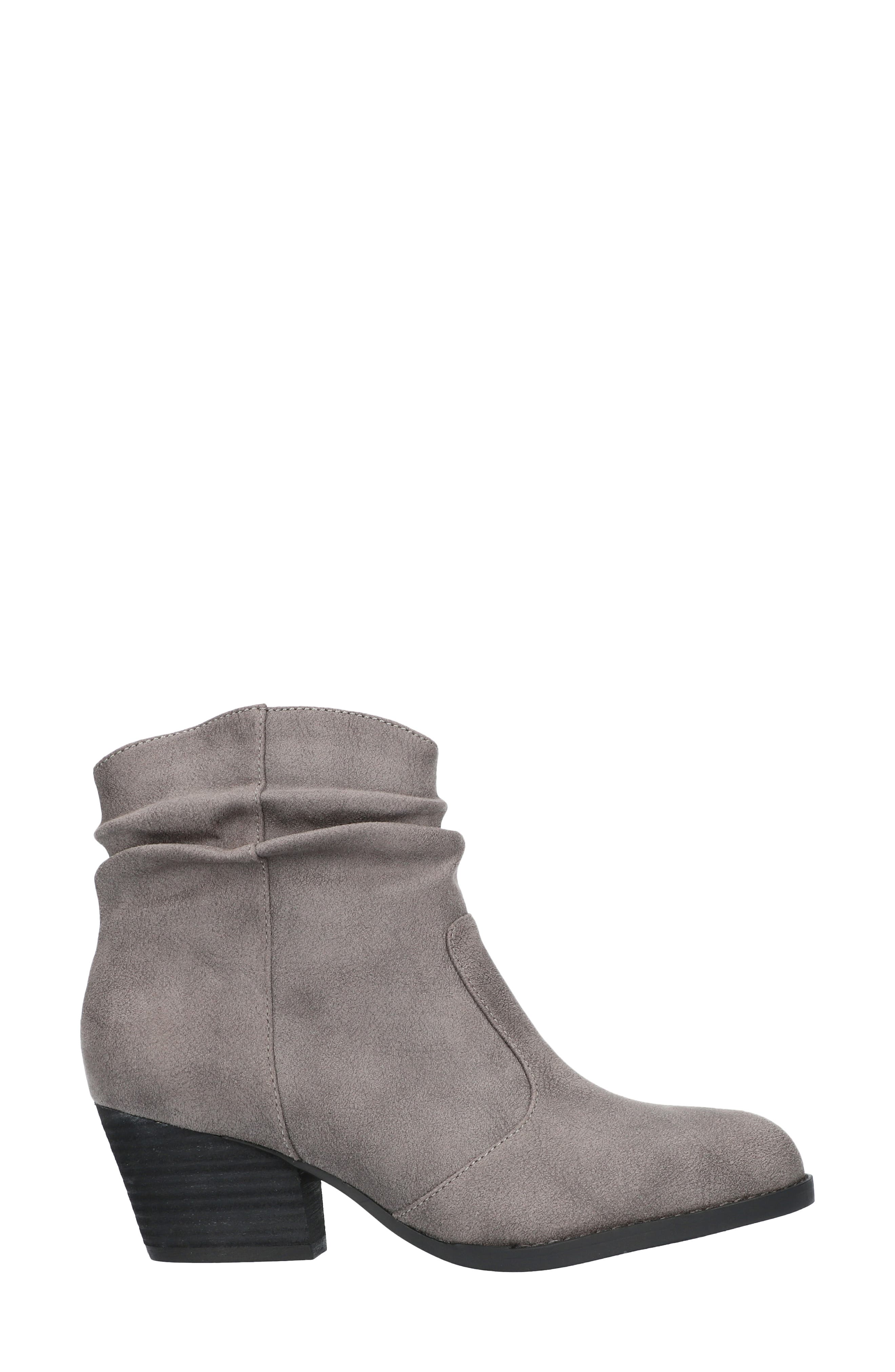 Helena Bootie, Alternate, color, GREY FAUX LEATHER