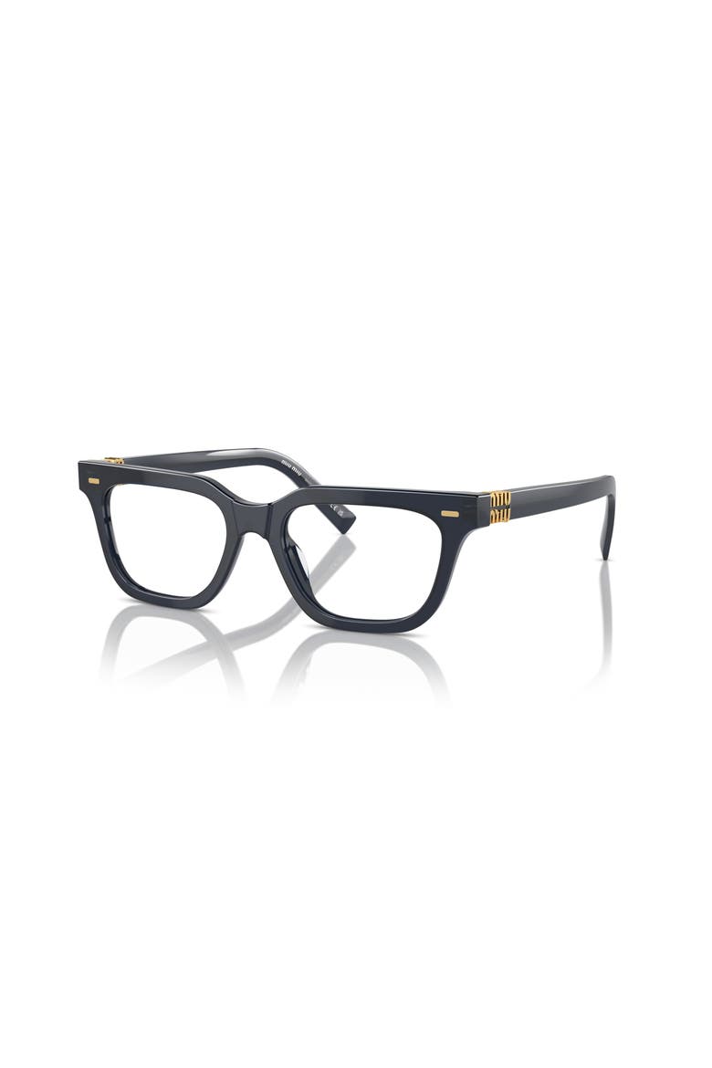 53mm Rectangle optical glasses, Main, color, Blue