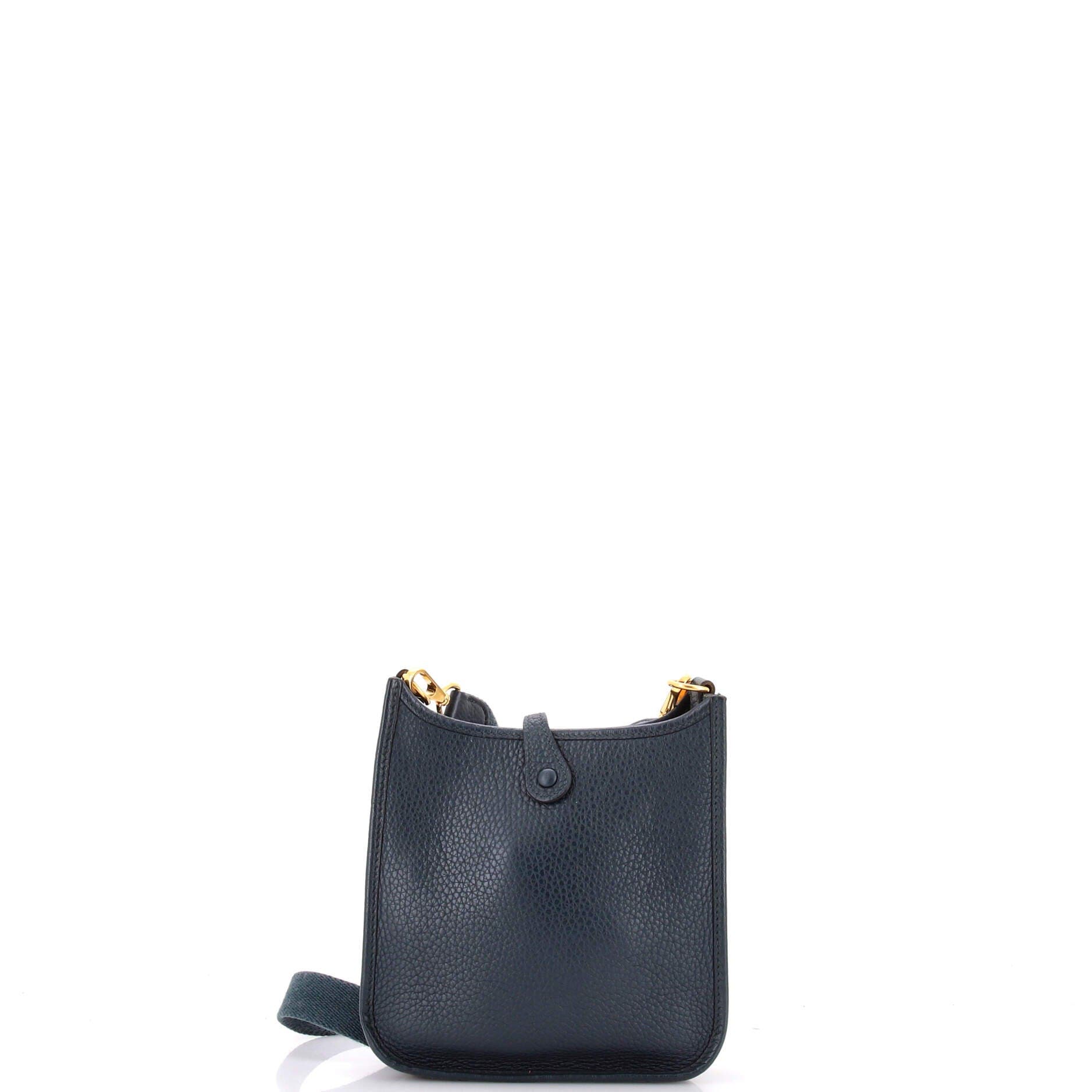 Pre-Owned Hermes Evelyne Bag Gen III Clemence TPM, Alternate, color, Vert Cypress