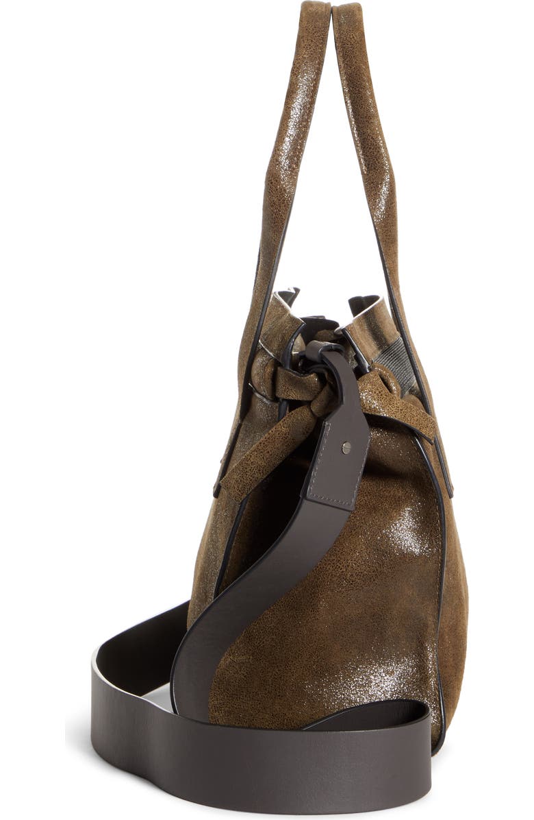 Brunello Cucinelli Monili Trip Leather Tote, Alternate, color,