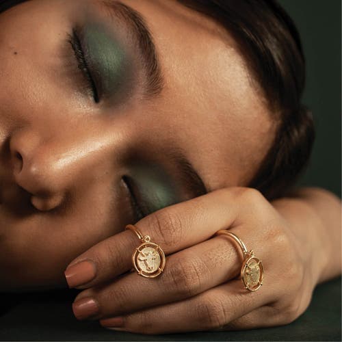 Dhwani Bansal Inka Midi Ring In Gold Plated