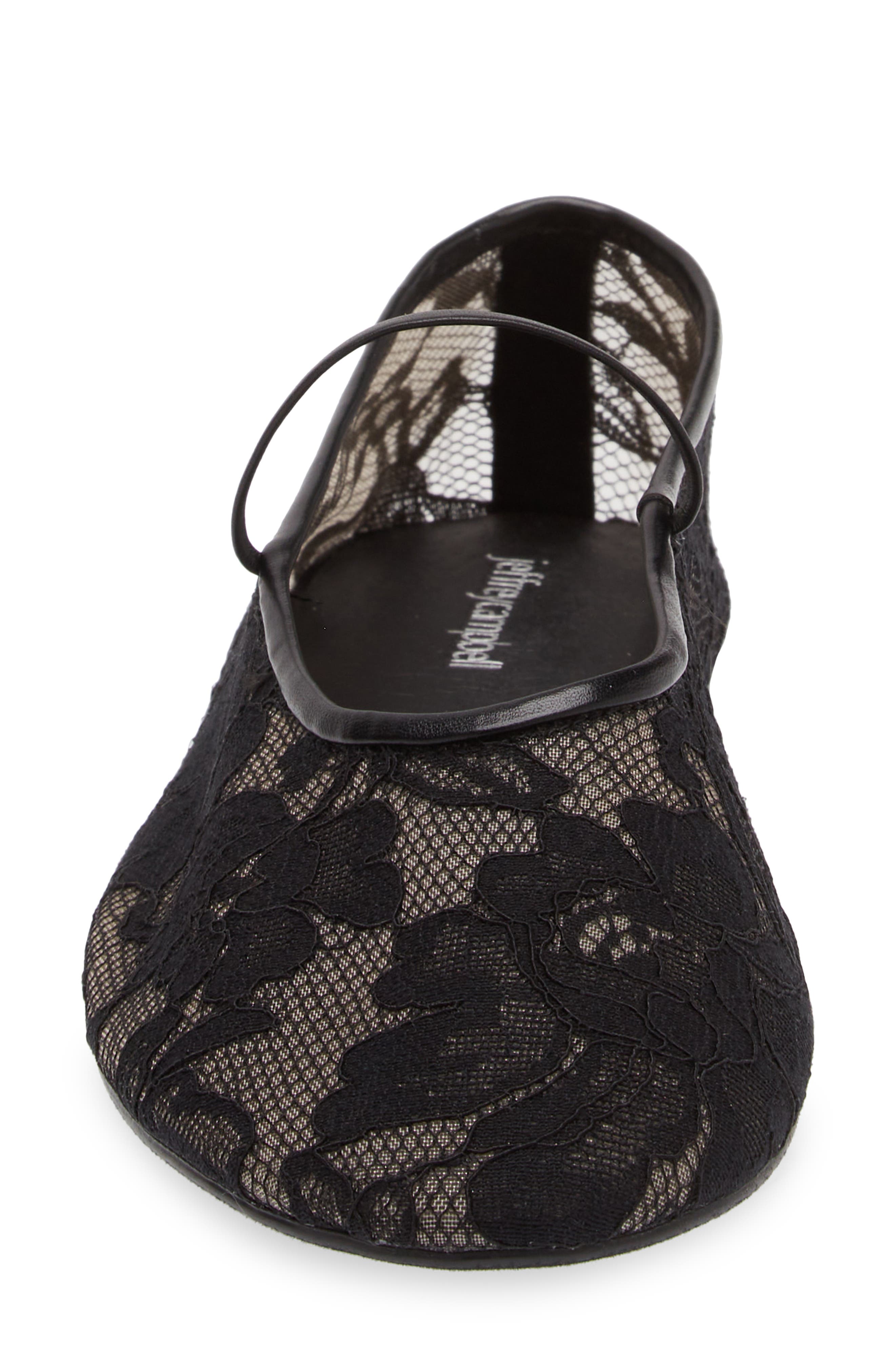 Jeffrey Campbell Mesh Mary Jane Flat, Alternate, color, 