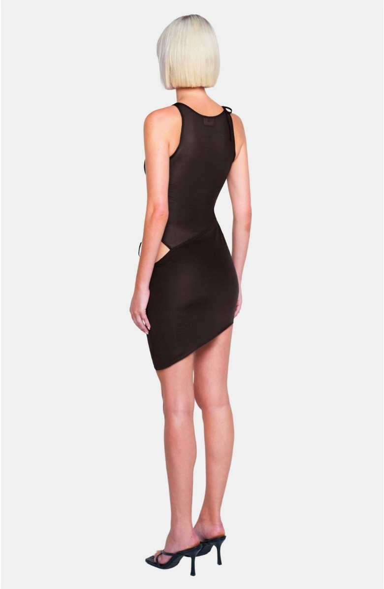 OW Collection Fiona Mini Dress, Alternate, color, Black