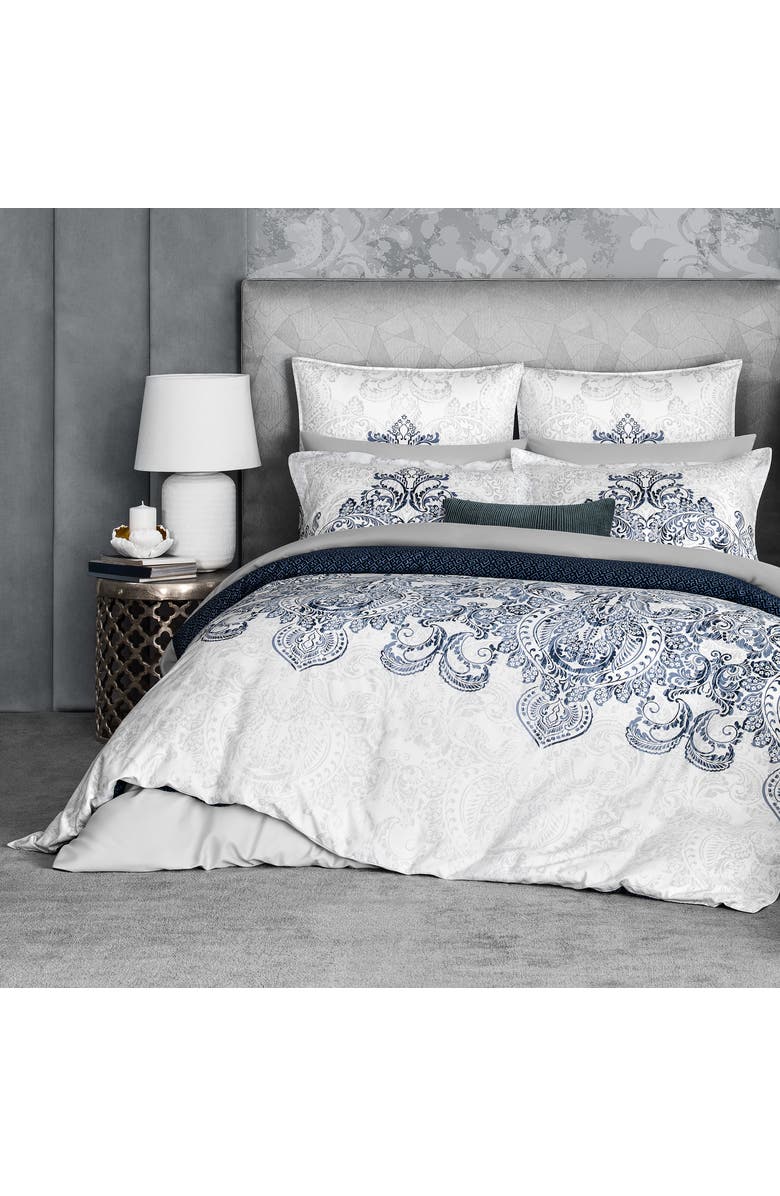 Togas Flevoland Duvet Cover, Main, color, Blue