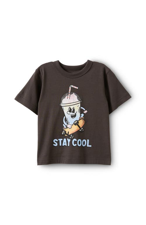 Cotton On Kids Kid's Poppy Oversize Graphic Print Tee In Brown
