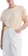 MANGO Linen T-Shirt