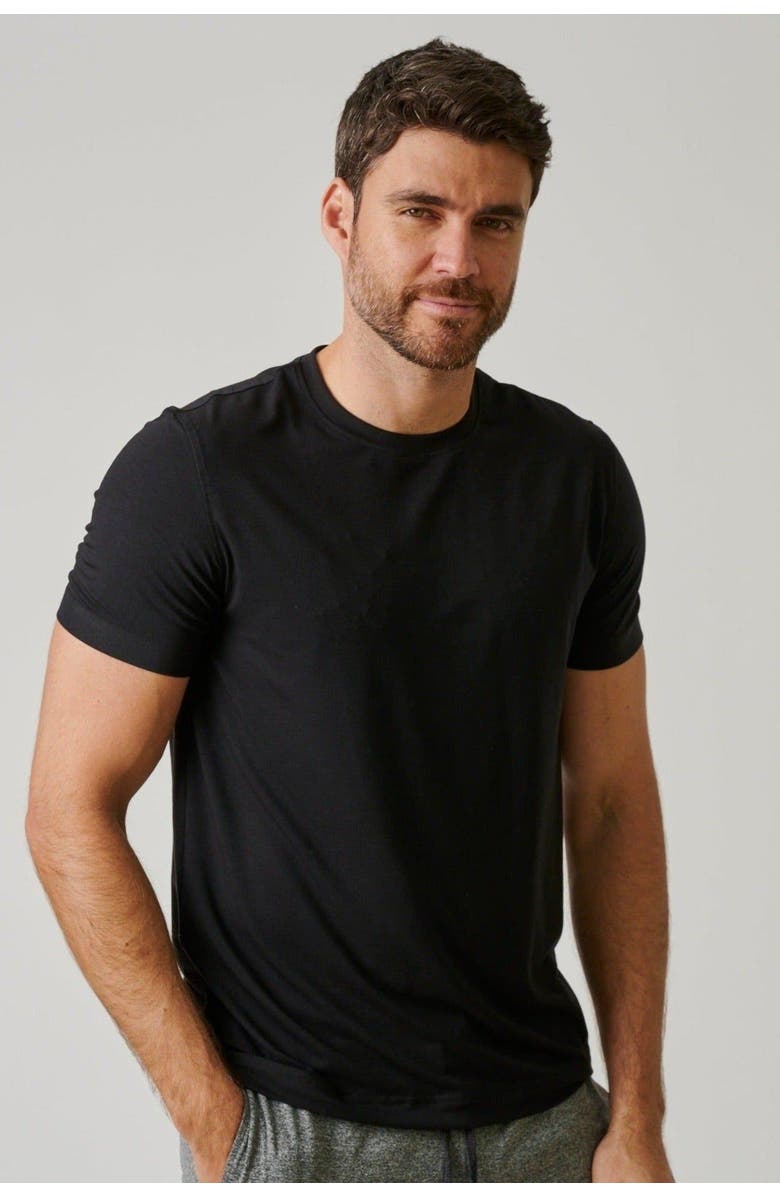 LEISURE LAB Everyday T-Shirt, Main, color, Matte Black