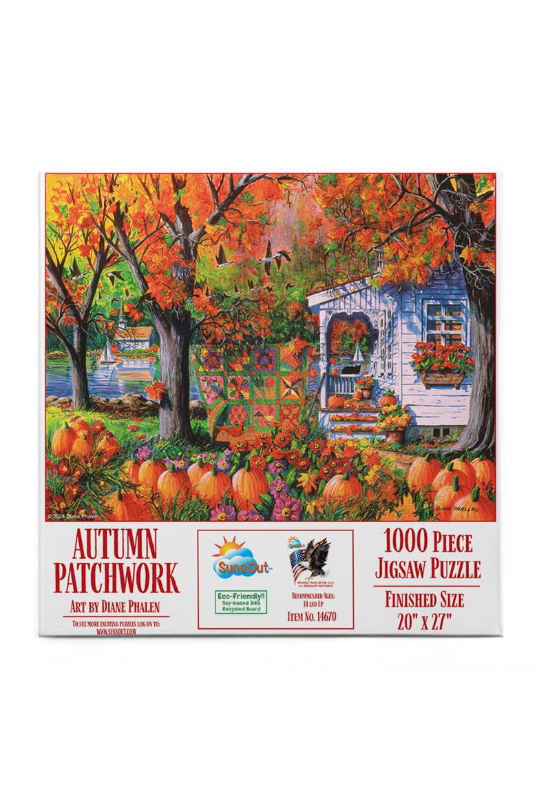 Autumn Patchwork 1000 piece Jigsaw Puzzle for Adults, Alternate, color, Multicolor
