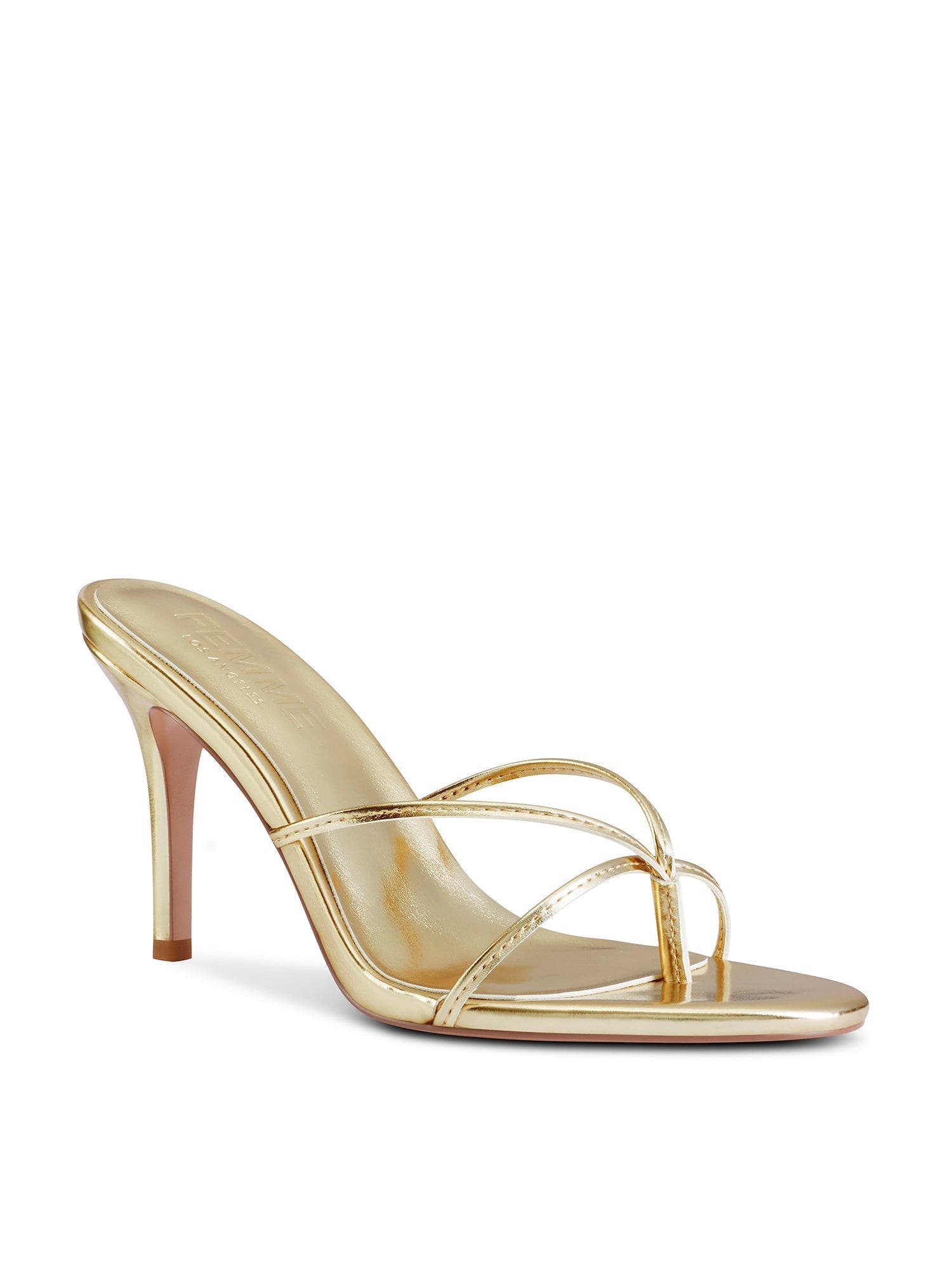 FEMME Sicilian Mule, Alternate, color, Gold