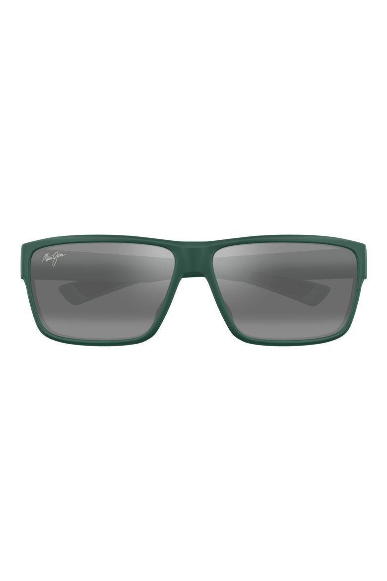 Uila 62mm Oversize PolarizedPlus2® Wrap Sunglasses, Main, color, MATTE DARK MILITARY GREEN