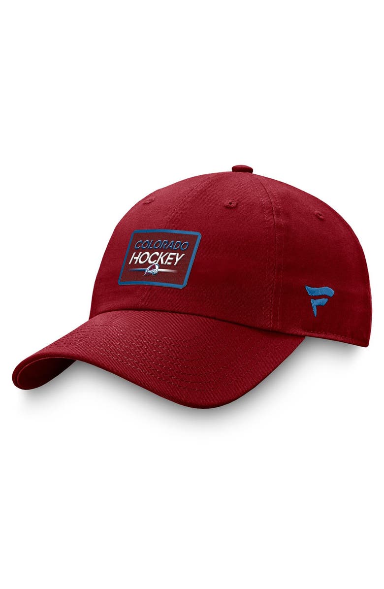 FANATICS Men's Fanatics Branded Burgundy Colorado Avalanche Authentic Pro Prime Adjustable Hat, Main, color, Burgundy