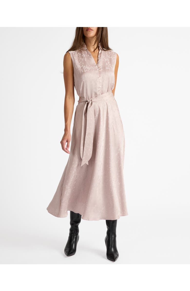 Santorelli Nirva Sleeveless Dress in Tonal Floral Jacquard, Main, color, Lilac Shadow