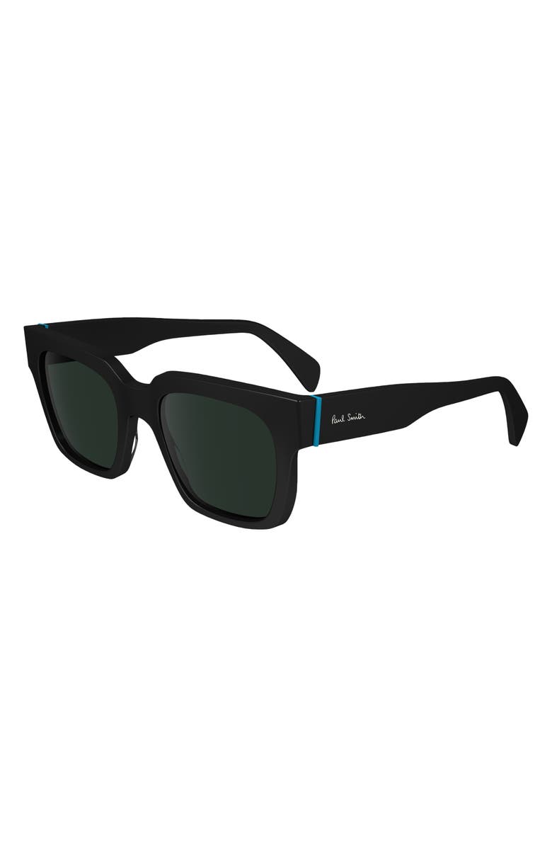 Paul Smith Kenley 52mm Rectangular Sunglasses, Alternate, color, Black