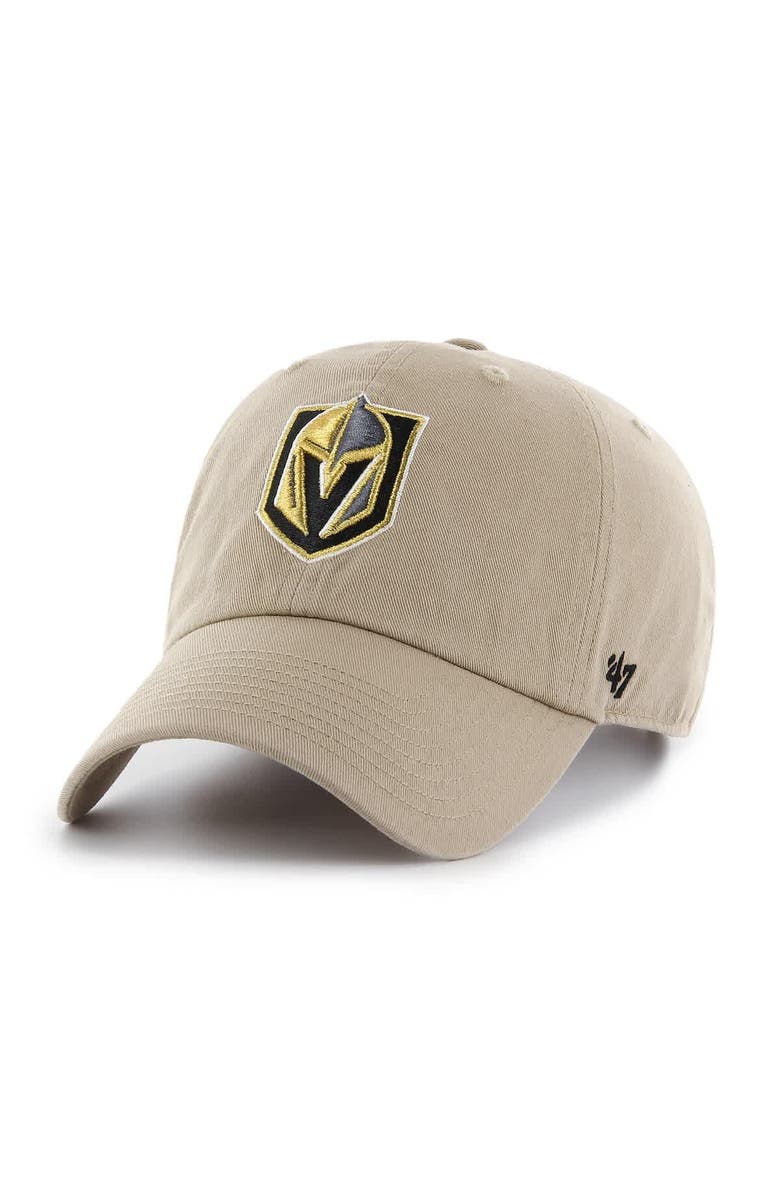 '47 Men's '47 Khaki Vegas Golden Knights Logo Clean Up Adjustable Hat, Main, color, Khaki