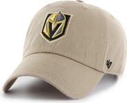 '47 Men's '47 Khaki Vegas Golden Knights Logo Clean Up Adjustable Hat