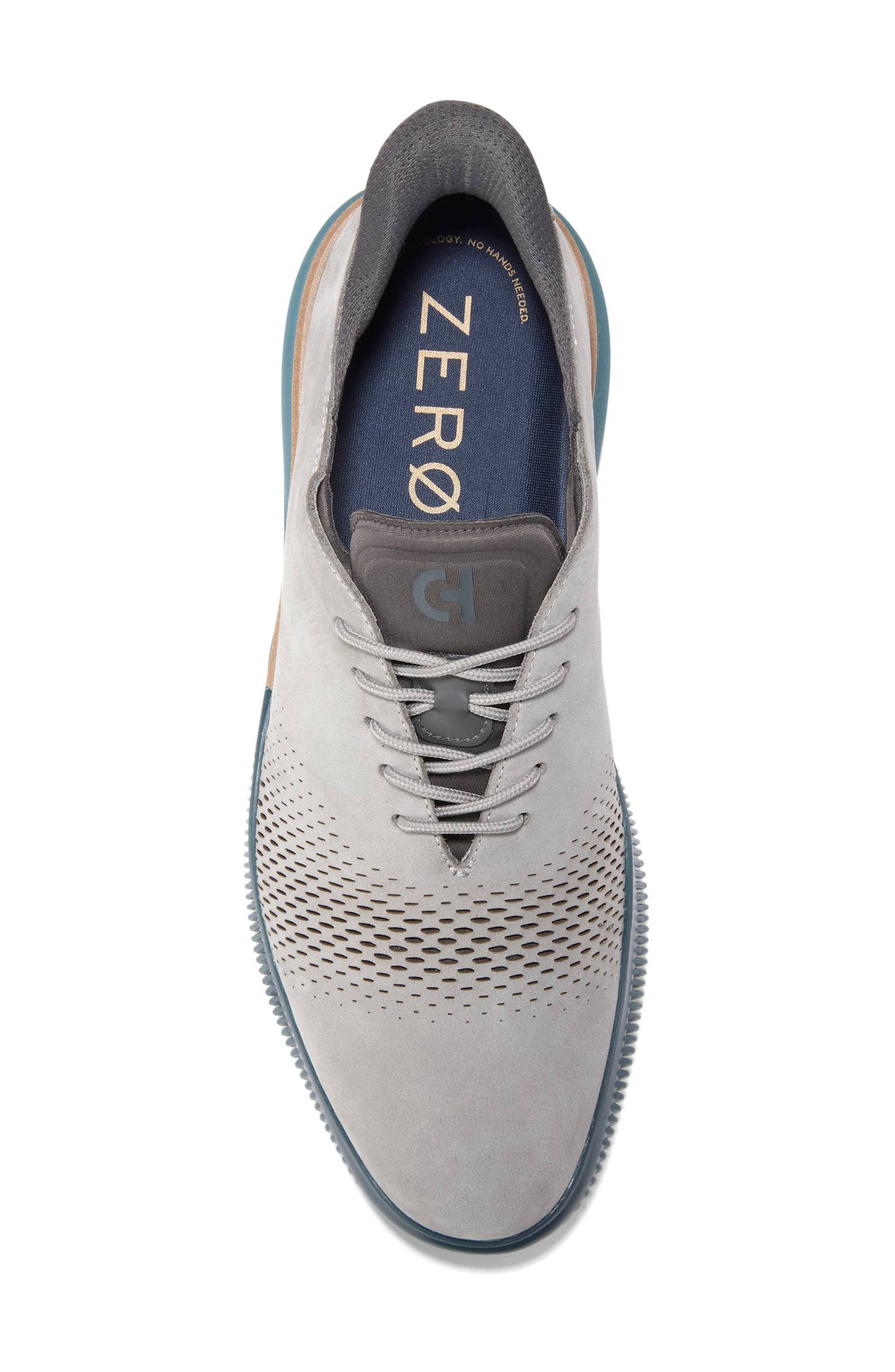 Cole Haan 6.ZeroGrand Laser Wing Oxford, Alternate, color, Ultimate Gray Nubuck / Raven