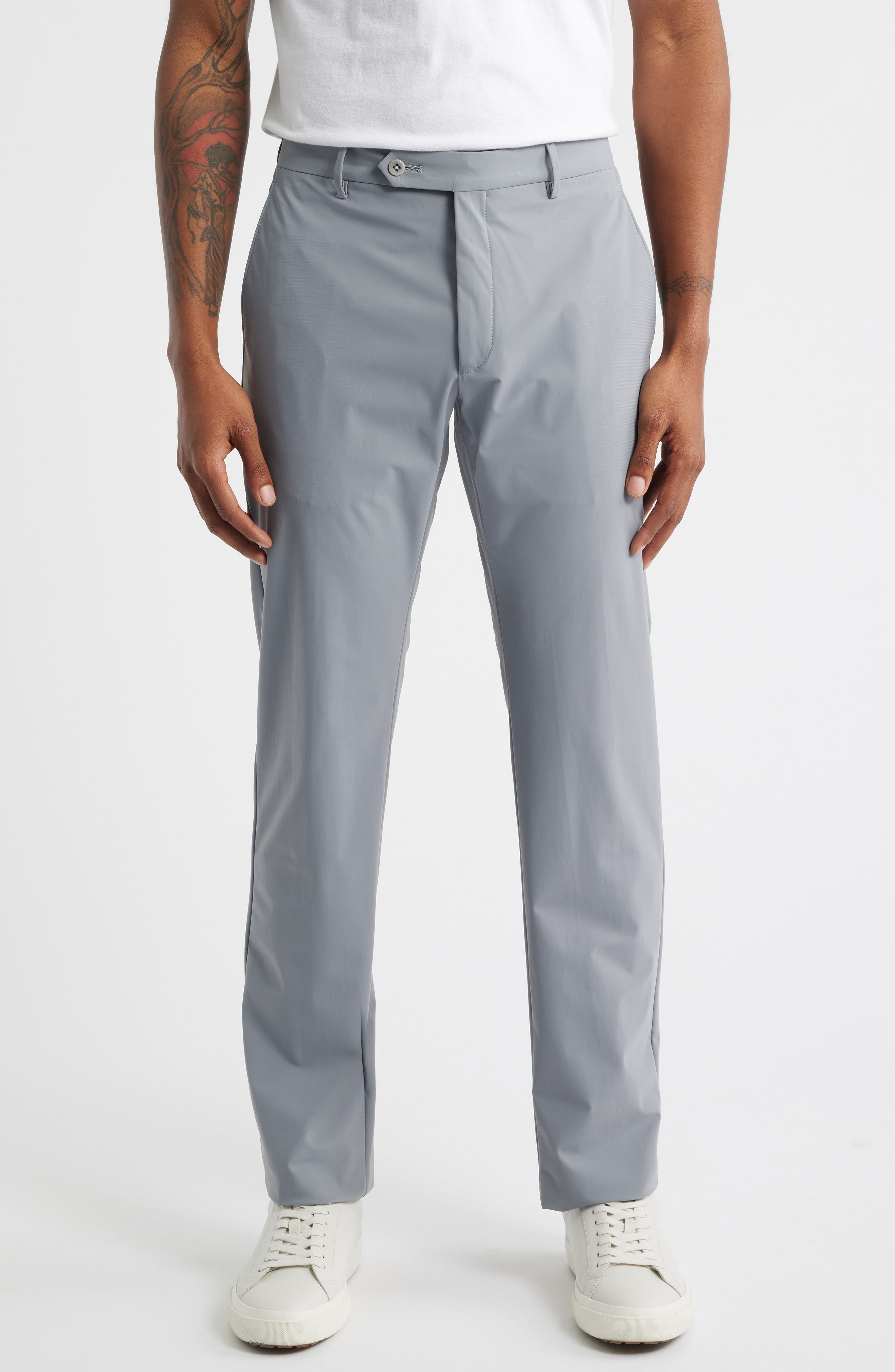 Zanella Men's Active Stretch Flat Front Pants