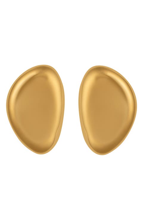 Small Oval Drop Earrings