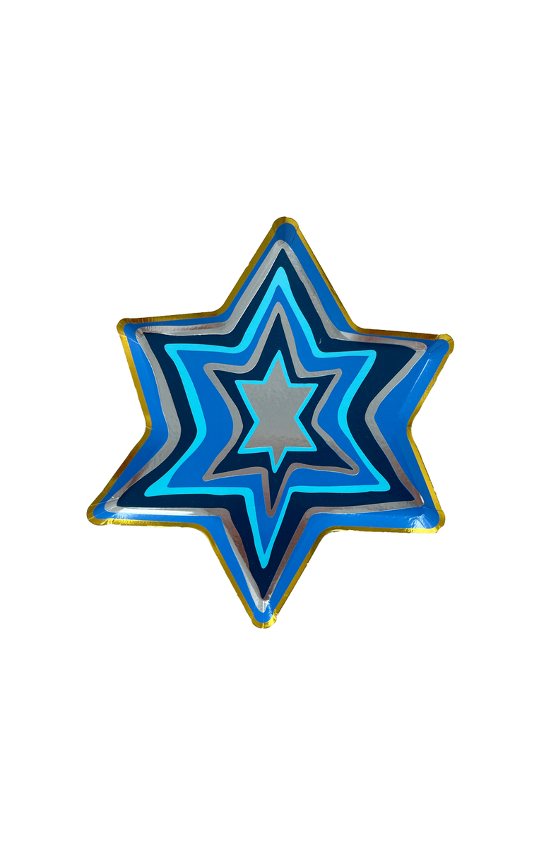 Daydream Society Festival of Lights Hanukkah Star Small Plates, Main, color, Assorted Pre-Pack