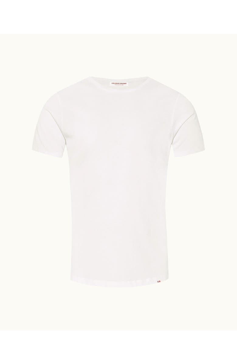 Orlebar Brown Ob T Tailored Fit Crew Neck T-Shirt, Main, color, White