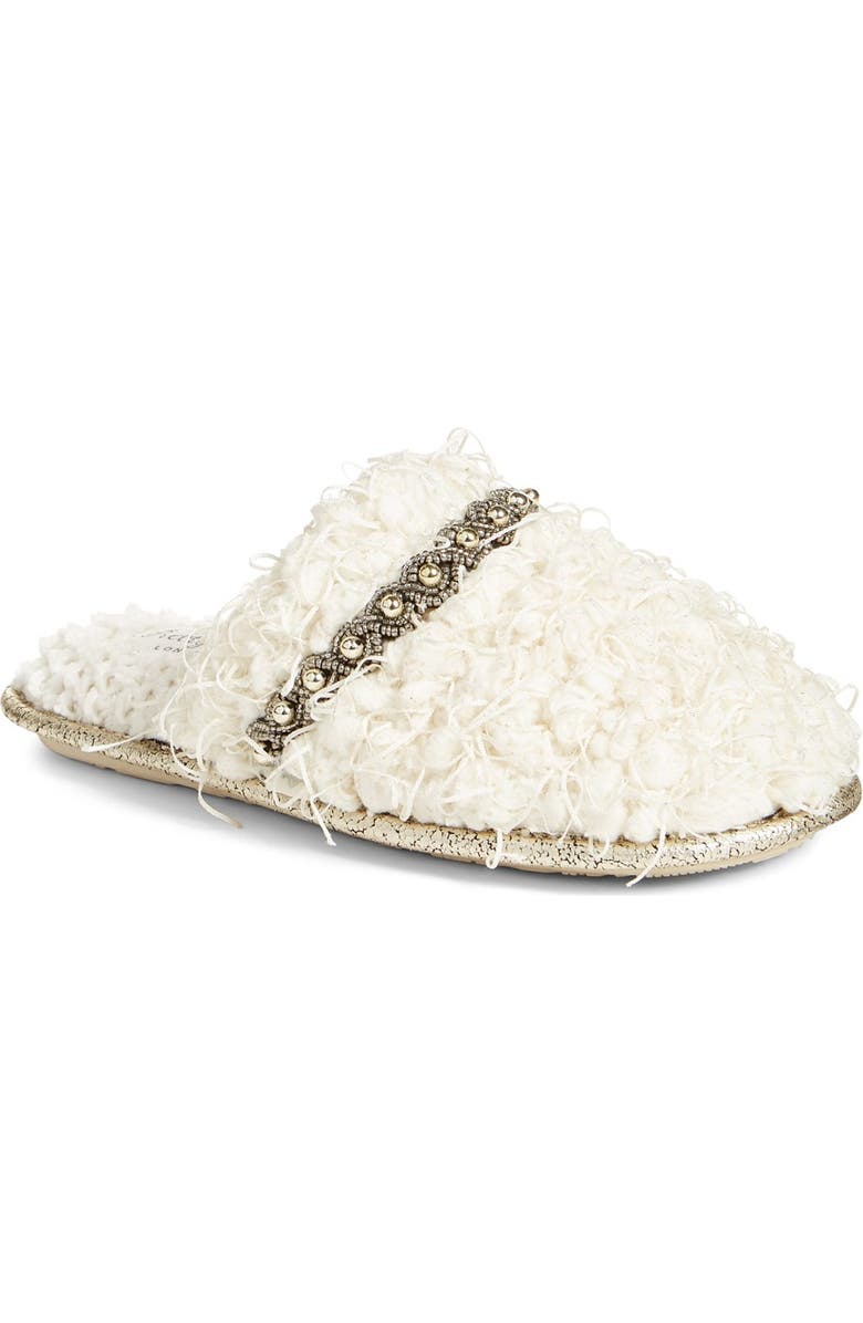 Pretty You London Beaded Slippers, Main, color,