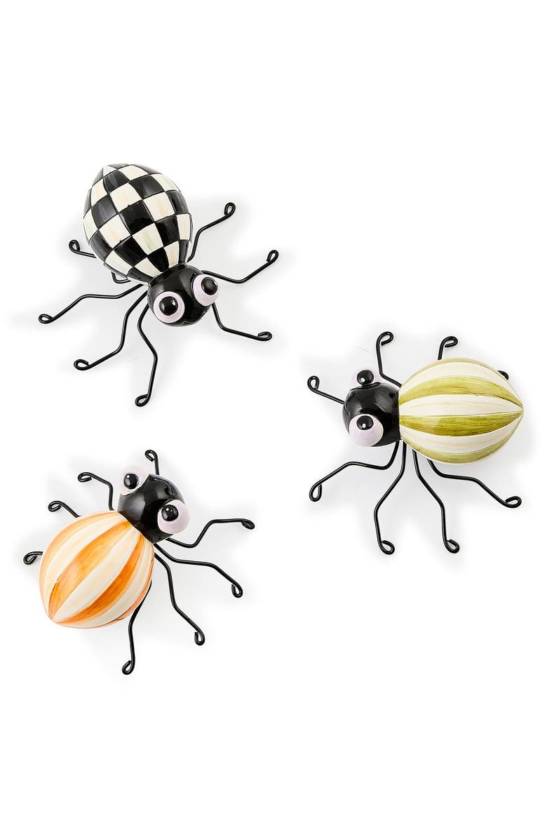 MACKENZIE CHILDS Set of 3 Fergal's Friend Spiders, Alternate, color, Black
