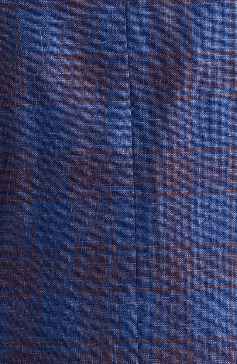 Jack Victor Hampton Deco Plaid Sport Coat, Alternate, color, Medium Blue
