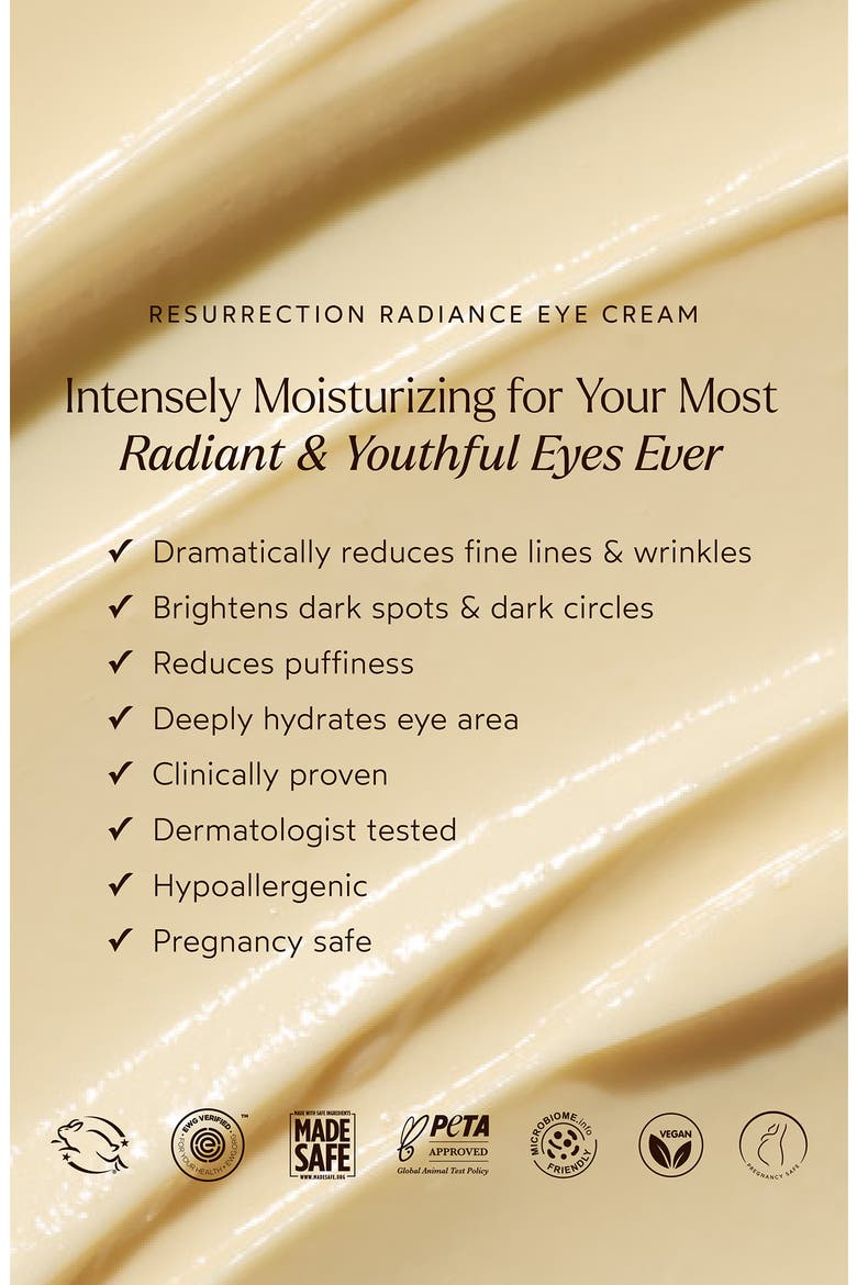 Resurrection Radiance Anti-Aging Eye Cream, Alternate, color, NO COLOR