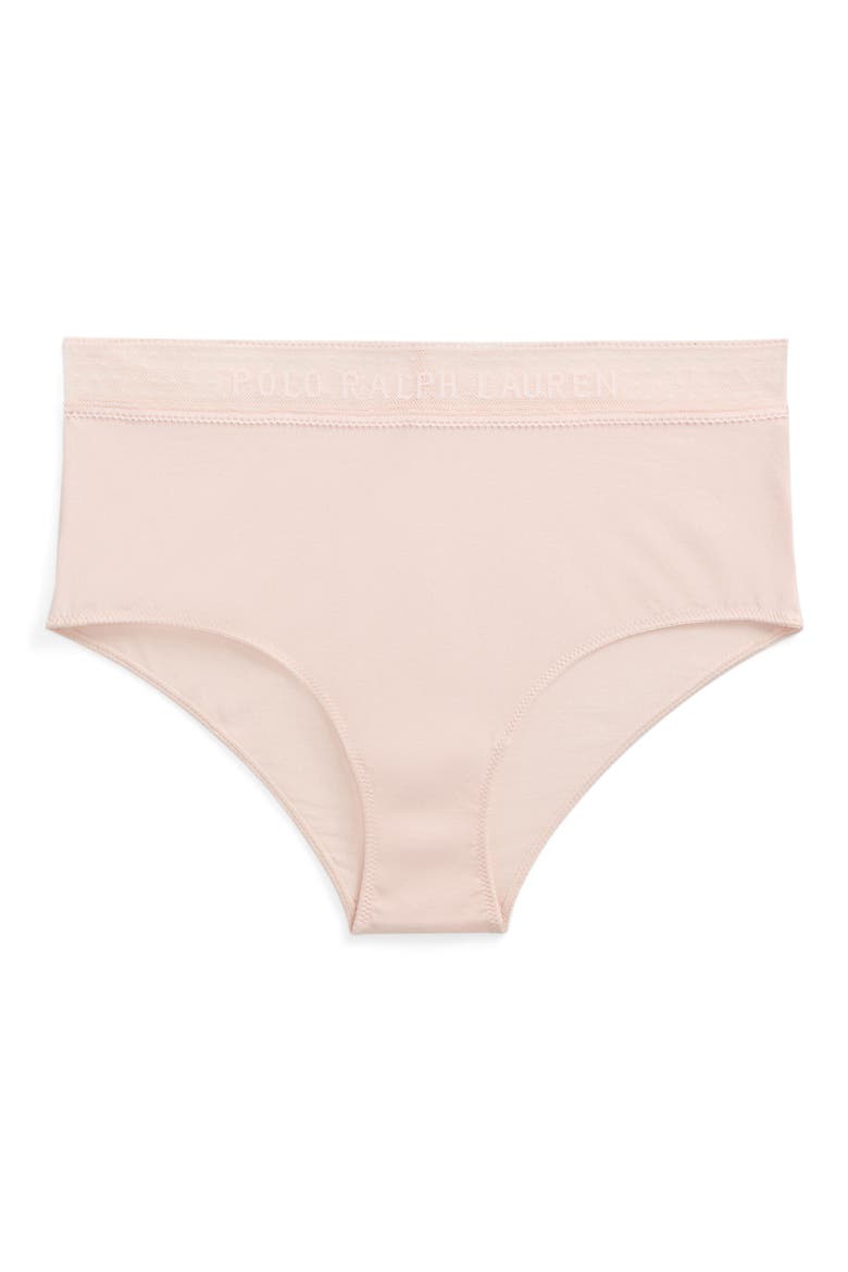 Stretch Cotton Rib Boyshorts, Alternate, color, GARDEN ROSE