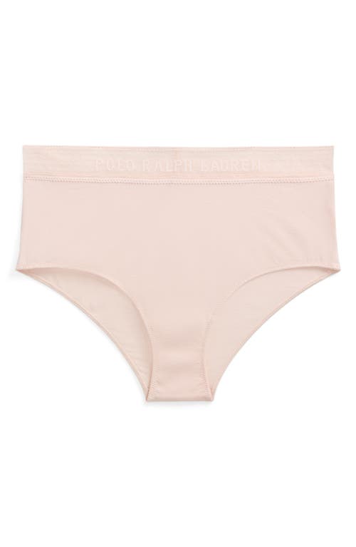 Polo Ralph Lauren Stretch Cotton Rib Boyshorts In Garden Rose