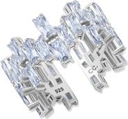 Crislu Staggered Baguette Cut Band Ring