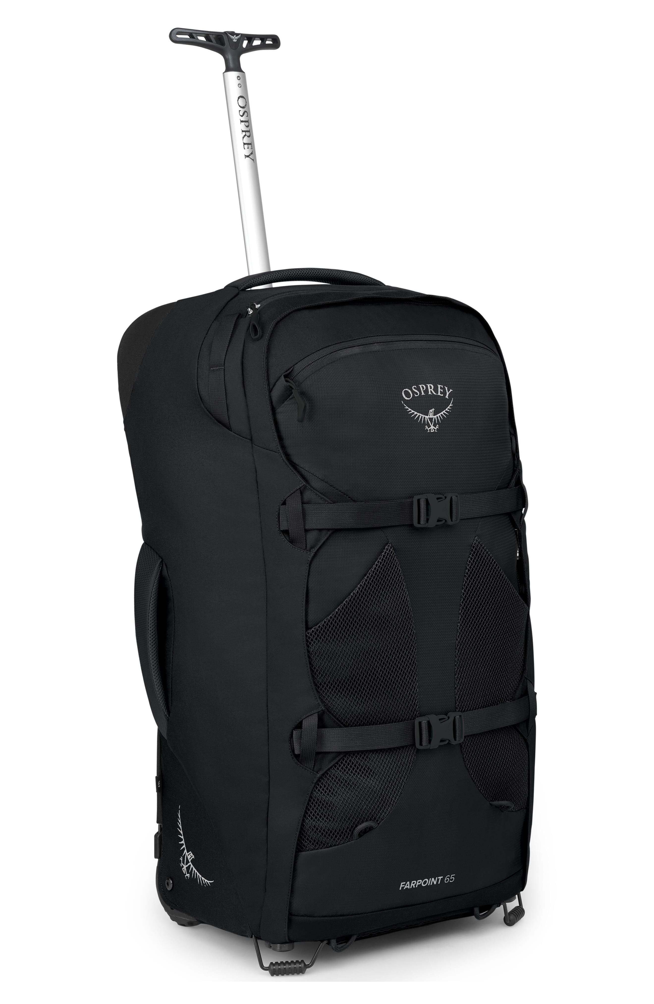 Osprey Farpoint<sup>®</sup> 65-Liter Wheeled Travel Backpack, Alternate, color, Black